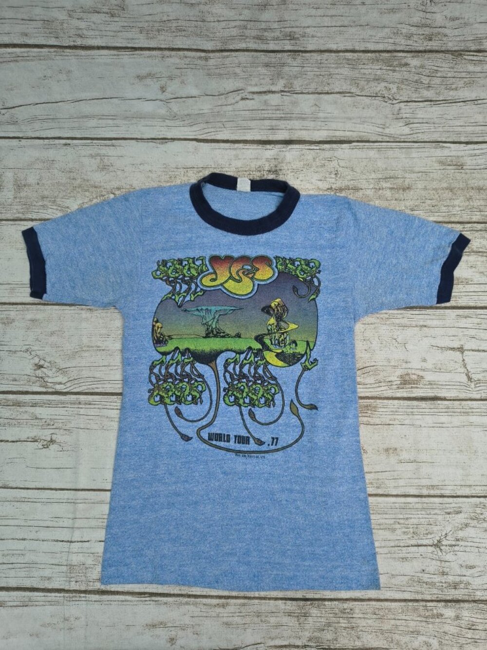 1977 Yes World Tour ringer t-shirt